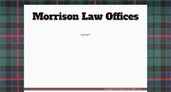 Desktop Screenshot of morrisonfranchiselaw.com