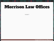 Tablet Screenshot of morrisonfranchiselaw.com